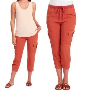 XCVI Wearables Fenton Crop - Cargo Pockets NWT!